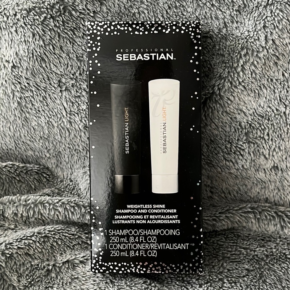 Brand new box set Sebastian light weightless shine shampoo and conditioner